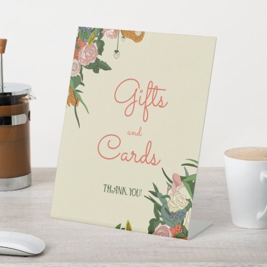 ギフトとカード 台座サイン (インサイチュ)