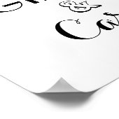 ギフトとカー結婚ドのスクリプトサイン ポスター (角)