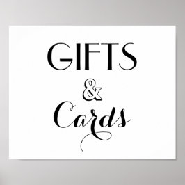 ギフトとカー結婚ドのスクリプトサイン ポスター