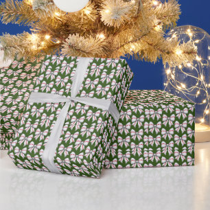 ギフトとボールのある野球のクリスマス ラッピングペーパー