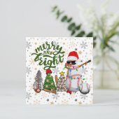 ギフトとボールホリデー付き野球クリスマス シーズンカード (スタンド正面)