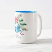ギフトと恵み2トーンのクリスマスマグ ツートーンマグカップ (正面右)
