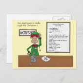 ギフトにこのクリスマスをしたいと思うかもしれません! シーズンポストカード (正面/裏面)