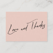 ギフトについてモダンの手書きシンプル赤面 エンクロージャーカード (裏面)