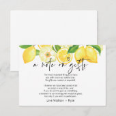 ギフトについて ウェディング 願い事 カードの注意書き エンクロージャーカード (正面/裏面)