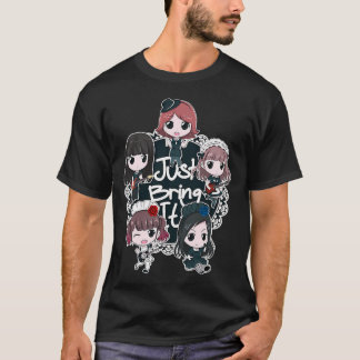 ギフトに最適なパープルバンドのロングスリーブデザイン ヴィンテージ Tシャツ