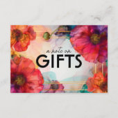 ギフトに注ぐ緋花びらの優雅さ エンクロージャーカード (正面)