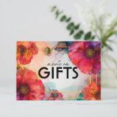 ギフトに注ぐ緋花びらの優雅さ エンクロージャーカード (スタンド正面)