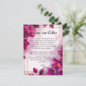 ギフトに注意明るい赤紫色魔法:水色 エンクロージャーカード (スタンド正面)