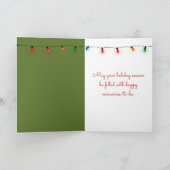 ギフトのあるクリスマスドイツの羊飼い シーズンカード (内部)