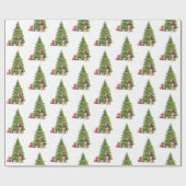 ギフトのあるクリスマスドイツの羊飼い ラッピングペーパー (フラット)