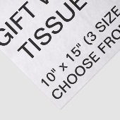 ギフトのためのカスタムでパーソナライズで黒いティッシュペーパー 薄葉紙 (詳細)