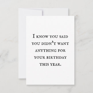 ギフトのないカードは自分のギフトである。 カード