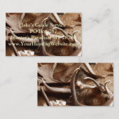 ギフトのアイディアのハンターを捜すシカのオオシカのアメリカヘラジカの(雄ジカの)枝角 名刺 (正面/裏面)