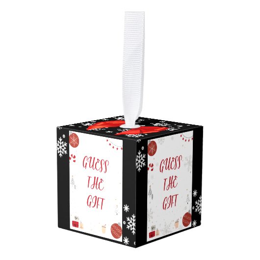 ギフトのオーナメント キューブオーナメント (正面アングル)