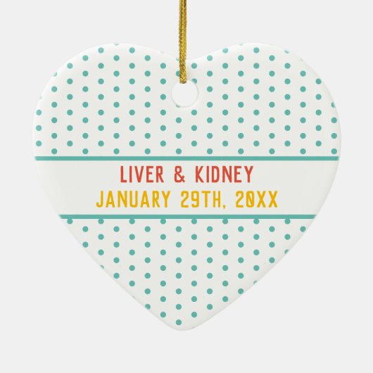 ギフトのカスタマイズ可能な移植に感謝 セラミックオーナメント (裏面)