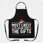 ギフトのクリスマスホリに色を付ける可能性が最も高い エプロン (正面)