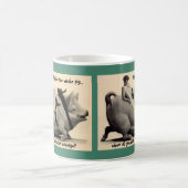 ギフトのコーヒー・マグの協力者の女性及び古いブタのユーモアをギャグで加工して下さい コーヒーマグカップ (中央)