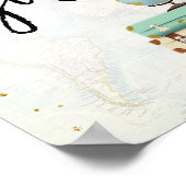 ギフトのサインお客様はミセス恋しく思に旅行シャワー。 ポスター (角)