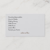 ギフトのバスケットサービステンプレート、シンプルなモモのリボン 名刺 (裏面)