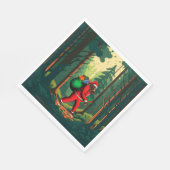 ギフトのビッグフットサンタクロース袋 スタンダードランチョンナプキン (角)