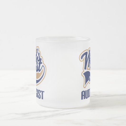 ギフトの世界のベストの聴覚学者 フロストグラスマグカップ (中央)