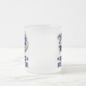 ギフトの世界の最も最高のなエアロビクスのインストラクター フロストグラスマグカップ (中央)