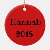 ギフトの休日のパーソナライズなクリスマスのペンギン セラミックオーナメント (裏面)