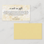 ギフトの囲い結婚カードのメモ エンクロージャーカード (正面/裏面)
