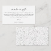 ギフトの囲い結婚カードのメモ エンクロージャーカード (正面/裏面)