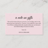 ギフトの囲い結婚カードのメモ エンクロージャーカード (正面)