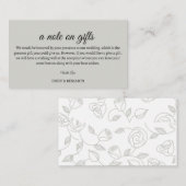 ギフトの囲い結婚カードのメモ エンクロージャーカード (正面/裏面)