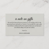 ギフトの囲い結婚カードのメモ エンクロージャーカード (正面)