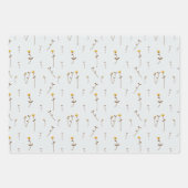 ギフトの折り返し（グレー） ラッピングペーパーシート (正面2)