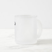 ギフトの最も最高のなボスの常にコーヒー フロストグラスマグカップ (正面右)