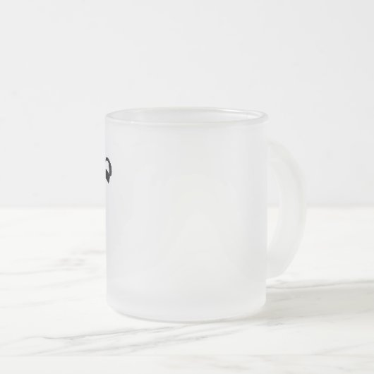 ギフトの最も最高のなボスの常にコーヒー フロストグラスマグカップ (正面右)