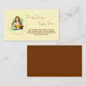 ギフトの表示ブライダルシャワー エンクロージャーカード (正面/裏面)