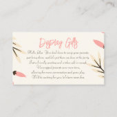 ギフトの表示 エンクロージャーカード (正面)