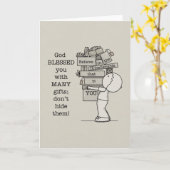 ギフトの表示 カード (黄色い花)