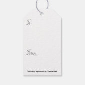 ギフトの表示 ギフトタグ (裏面)