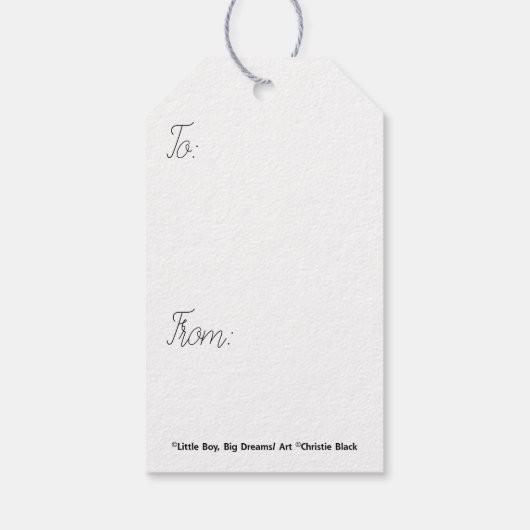 ギフトの表示 ギフトタグ (裏面)