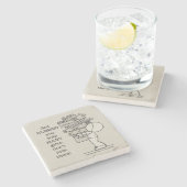 ギフトの表示 ストーンコースター (横)