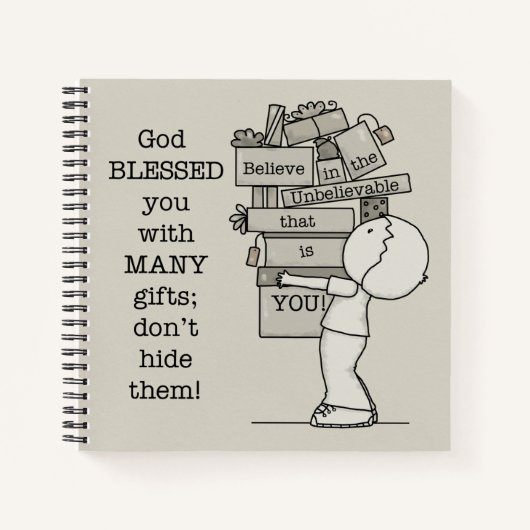 ギフトの表示 ノートブック (正面)