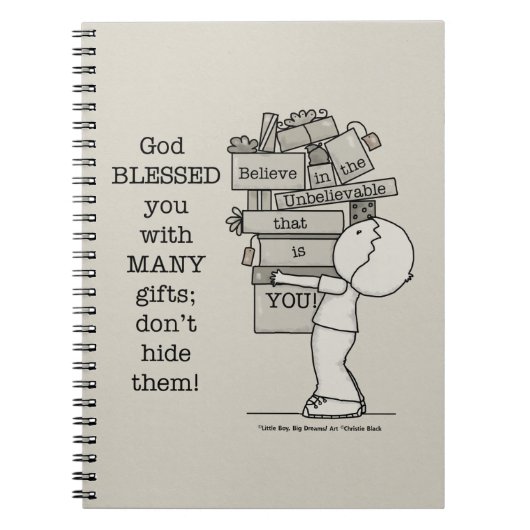 ギフトの表示 ノートブック (正面)