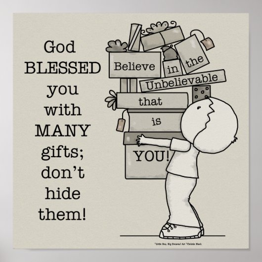 ギフトの表示 ポスター (正面)