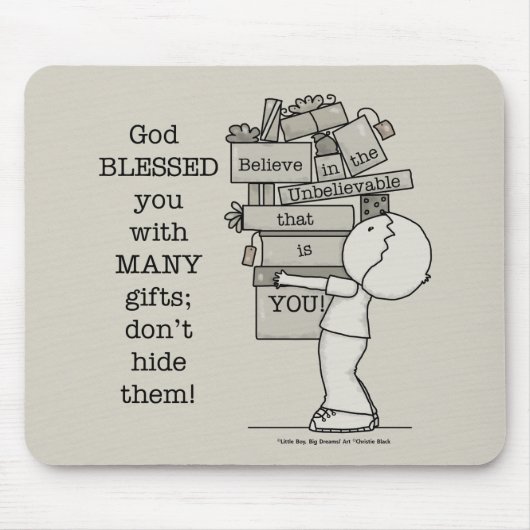 ギフトの表示 マウスパッド (正面)