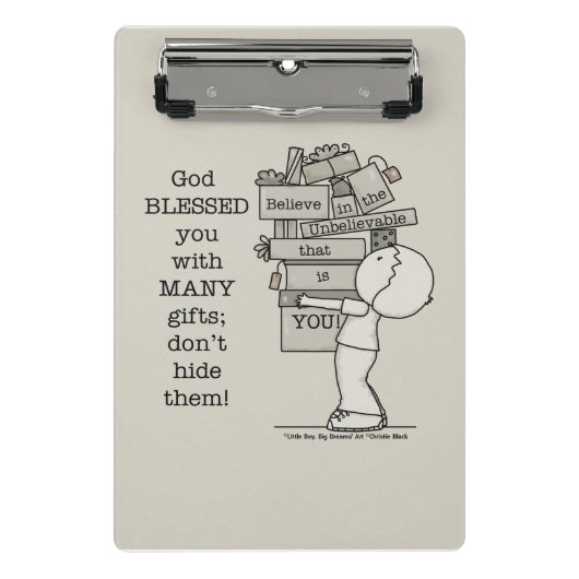 ギフトの表示 ミニクリップボード (正面)