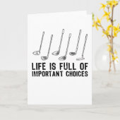 ギフトの重要な選択おもしろいゴルフのファン カード (黄色い花)