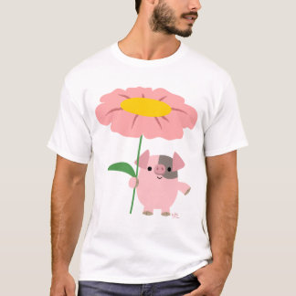 ギフトの(ピンクの)子供の大人のTシャツと豚のよう Tシャツ