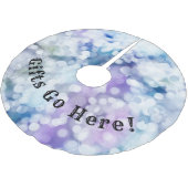 ギフトはこちら！クリスマスツリースカート ブラッシュドポリエステルツリースカート (アングル)